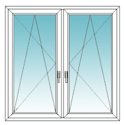 Tokosztós bukó-nyíló/bukó-nyíló ablak