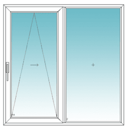 Toló-bukó erkélyajtó