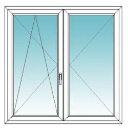 Váltószárnyas bukó-nyíló/nyíló ablak