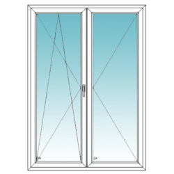 Váltószárnyas bukó-nyíló/nyíló erkélyajtó